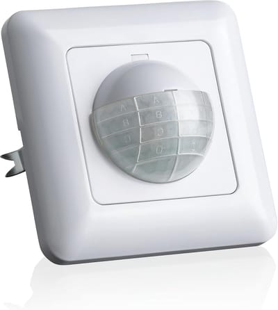2x Inbouw Bewegingsmelder Binnen - IR Sensor met 10m Bereik en 190° Hoek voor LED Verlichting