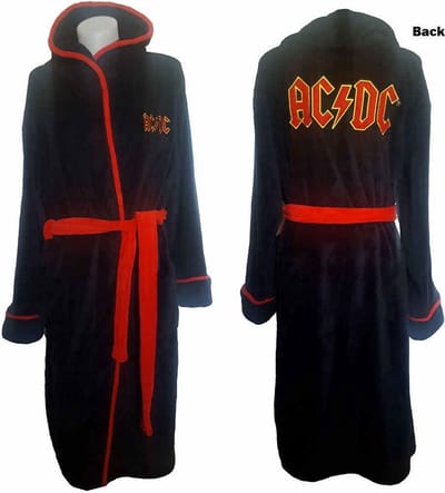 AC/DC - Logo Badjas - M/L - Zwart