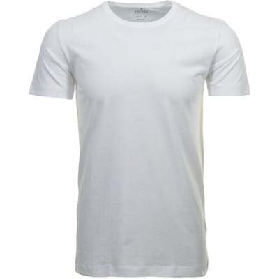 Ragman T-Shirt Fine Single Jersey Round Neck 2Pack Body Fit Wit / male
