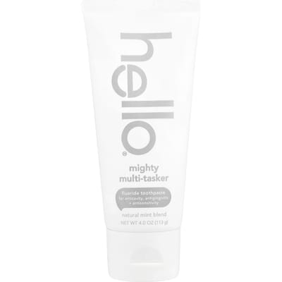 Bonjour, Dentifrice 8 en 1 Mighty Multi-Tasker au fluorure, Mélange de menthe naturelle, 4 oz (113g) white