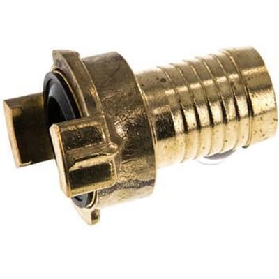 25 mm (1'') Slangpilaar Messing GEKA Tuinslangkoppeling Ontkoppeld Draaibaar