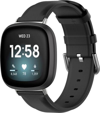 Go Go Gadget - Horlogebandje - Geschikt voor Fitbit Versa 2 Lite - Siliconen - Zwart
