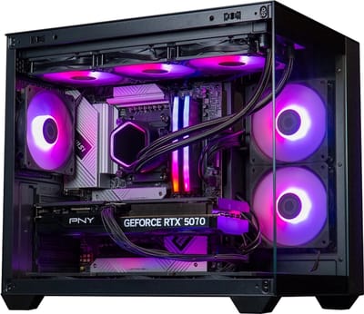 FlowUP Challenger - Gaming PC - AMD Ryzen 7 7800X3D - NVIDIA RTX 5070 12GB - 32GB DDR5 RAM - 1TB - Waterkoeling