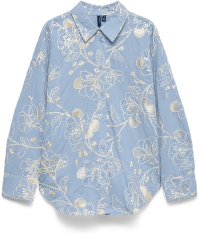 VERO MODA - VMSHINE DETAIL LS SHIRT WVN - Dames - Blouses