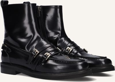 STEFANO LAURAN 12096 Enkellaarsjes - Enkelboots met rits - Dames - Zwart - Maat 37