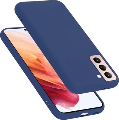 Cadorabo Hoesje geschikt voor Samsung Galaxy S22 in LIQUID BLAUW - Beschermhoes gemaakt van flexibel TPU silicone Case Cover