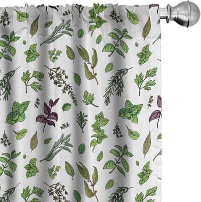 ABAKUHAUS Voorhang – 2x75x175 cm – Microvezel – halfverduisterend – olijfgroen