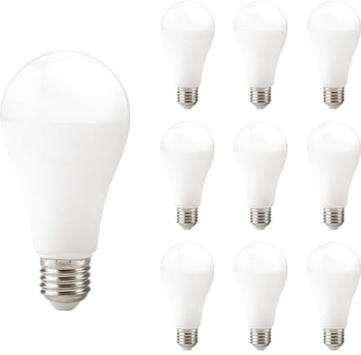 Kobi LED Lamp E27 15W - 1500lm - 6000K - 230V - Standaardvorm - Voor Werkplaatsen, Opslag of Technische Ruimtes - 10 stuks