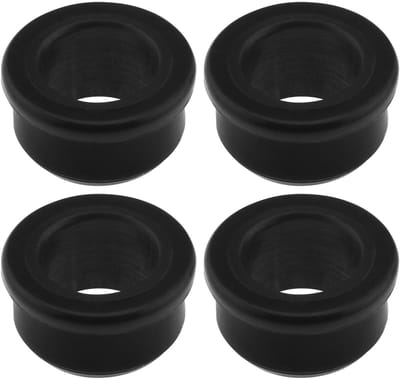 Dailygoods- Bush Wielas Reducer - 4x Reducer Bussen - Kunststof - Hoogte 15 mm - Buitendiameter 25 mm - Binnendiameter 16 mm - Betrouwbaar en Duurzaam - Wielasverloopbus