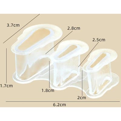 1 paar duim voetverzorging teensplitter siliconen teenafscheiders voeten teenverzorgingshulpmiddel 1 pair