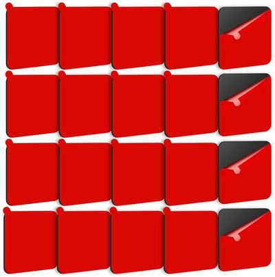 Adhesive Strips 20 Stuks, 30 x 30 mm Dubbelzijdige Tape 3M VHB voor Auto's, LED Strips en Meerdere Toepassingen, Water- en Warmtebestendig voor Binnen en Buiten