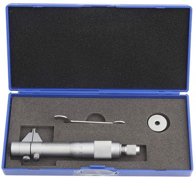 Dailygoods- Bore Micrometer 5-30mm - Dikte Meter - Precisie 0.01mm - Roestvrij Staal - Houten Opbergdoos - Lichtgewicht 268g