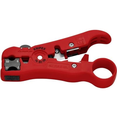 Knipex 16 60 06 SB Kabelstripper Geschikt voor: Coaxkabel RG59, RG6, RG7, RG11