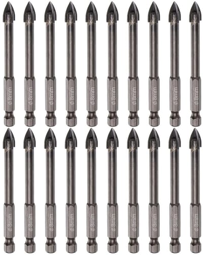 Titanium Muurboren Set - Beton Tegel Boren - Precisie Boren - Versterkte Kop - 8 mm 78 mm