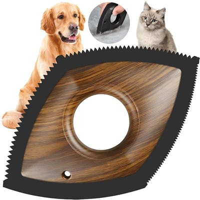 Éliminateur de Poils d'Animaux Dispositif de Nettoyage de Fourrure de Chat Grattoir de Détail pour Tapis Canapé Voiture Outil Brosse en Silicone pour Enlever les Poils de Chien Chat gray