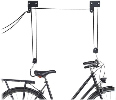 SVN®Fietslift Ophangsysteem - Ophangen fiets aan Plafond - Fietstakel XXL - Zwart -‎3cm x 1cm x 16cm
