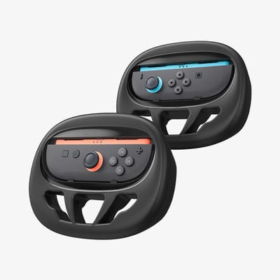 Spigen Joy-Con Handgreep Geschikt voor Nintendo Switch 2 (2025) | Controller Grip | Ergonomisch | Schokbestendig | Zwart