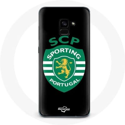 Samsung Galaxy A5 2018 hoesje scp sportief portugal zwarte achtergrond