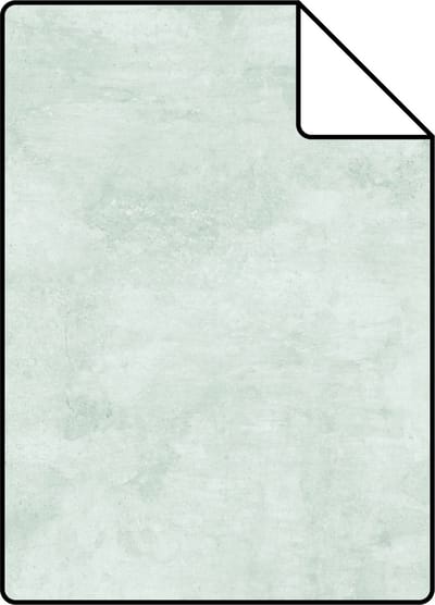 Proefstaal ESTAhome behang betonlook mintgroen - 26.5 x 21 cm - 138905-S