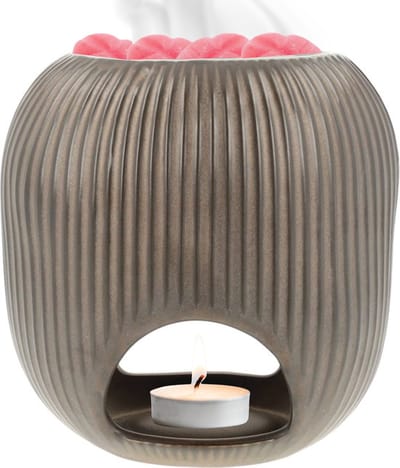 Scentchips® Oval High - Waxbrander - Geurbrander - Oliebrander - Wax Melts Brander - Aromabrander - Ook Geschikt Voor Essentiële Oliën - Geurolie - Waxmelts - Brons