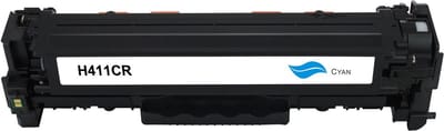 HP CE411A - Toner Cyaan - 2600 pagina's - Huismerk Compatible - Geschikt voor HP LaserJet Pro 300 color M351A HP LaserJet Pro 300 color MFP M375nw HP LaserJet Pro 400 Color M451 series HP LaserJet Pro 400 Color MFP M475 series - H411CR alternatief