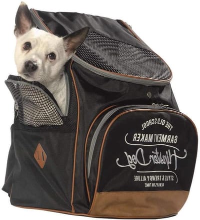 Honden Rugzak - Draagtas - Dieren Vervoeren - Waterafwasbaar - 44 cm - Zwart