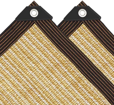 Schaduwdoek Rechthoekig - Zonnedoek Tuin - Planten Beschermen - UV Bestendig 95% - 1 x 2 m - Beige