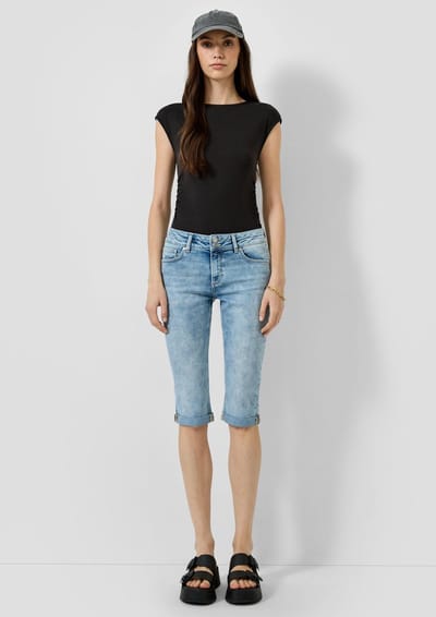 Dames denim shorts QS Capri