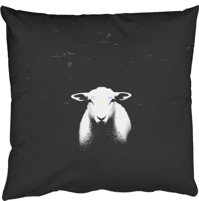 Sierkussens - Kussentjes Woonkamer - 50x50 cm - Schapen - Wit - Duisternis