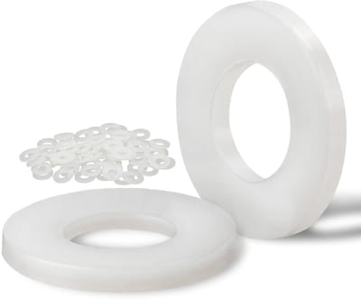Set van 60 Plastic Ringen en Wasringen voor M5-10mm - Nylon Wasringen voor Machines, Elektrische Apparaten en Loodgieterswerk