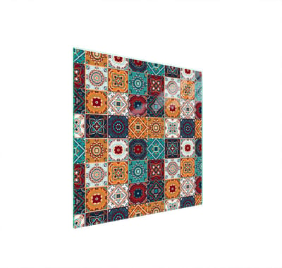 TMK ArtDeko Serie - Glas Beschermplaat - 50x52 cm - Mozaïek