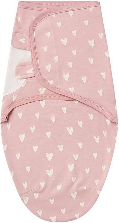 Babywikkeldeken - Unisex - 1 stuk - 100% katoen-65*51cm-Roze