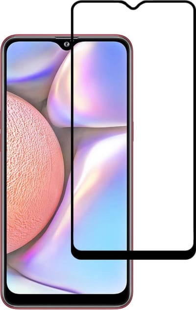 Smartphonica Samsung Galaxy A10s full cover tempered glass screenprotector van gehard glas met afgeronde hoeken geschikt voor Samsung Galaxy A10s