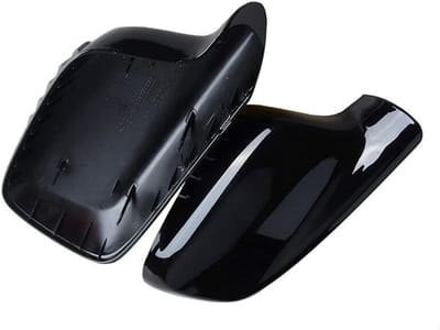 Achteruitkijkspiegel Covers voor 7 Series E65 E66 en 3 Series E46, Glanzend Zwart, Vervangende Spiegelkappen voor Links en Rechts, Auto Accessoires