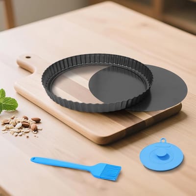 Ronde Taartvorm met Losse Bodem (28 cm) - Antiaanbaklaag - Ideaal voor Taart, Quiche en Vlaai