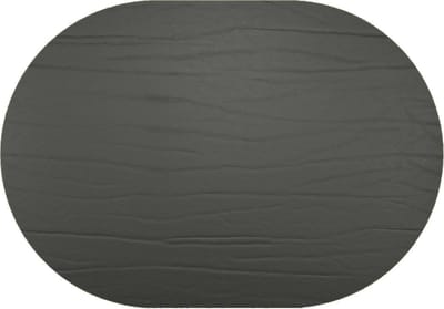 Daff Leatherixx Dumbo Placemat - Leer - Ovaal - 34 x 42 cm - Nero