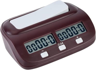 Digitale Schaakklok - Elektronische Timer - Bordspellen Spelen - Dual Time Control - 13x9x4cm - Zwart