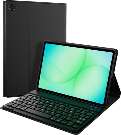Accezz Tablet Toetsenbord Hoes - Geschikt voor Samsung Galaxy Tab A11 Plus - QWERTZ Bluetooth Keyboard Bookcase