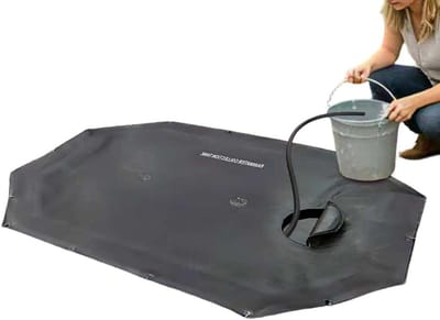 Regenton - Wateropslag Tank - Tuin Bewateren - Vuilfilter Geïntegreerd - 100 x 100 x 50 cm - Zwart