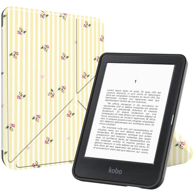 imoshion Design Vouwbare Bookcase voor de Kobo Clara Colour / BW - Garden Stripes