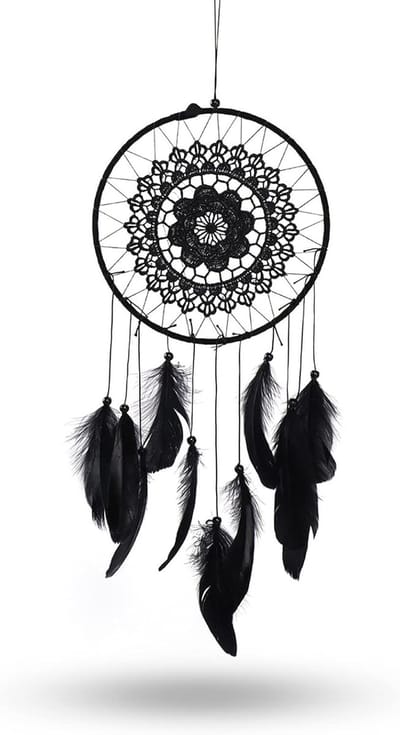 Dromenvanger met Veren en Macramé, Handgemaakt Decor voor Slaapkamer en Kinderen, Spirituele Slaapaccessoire