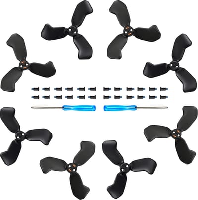 Propellers voor Drones - Reservebladen met Snelle Montage, Geluidsarme Vleugels en Exclusieve Schroevendraaier, 8 Stuks voor Optimale Prestatie