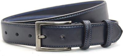 Pantalon Riem blauw - Heren riem - Jeans & Pantalon riem - Blauwe riem - Riemmaat 115 cm - Totale lengte 130 cm