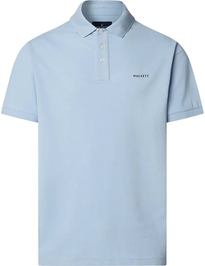Hackett Swim Trim Island Korte Mouw Poloshirt Blauw 3XL Man