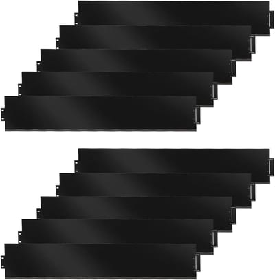 Gazonrand Metaal - Bloembed Omranding - Tuin Afscheiding - Roestbestendig Verzinkt Staal - 40 Meter Lengte 15cm - Zwart
