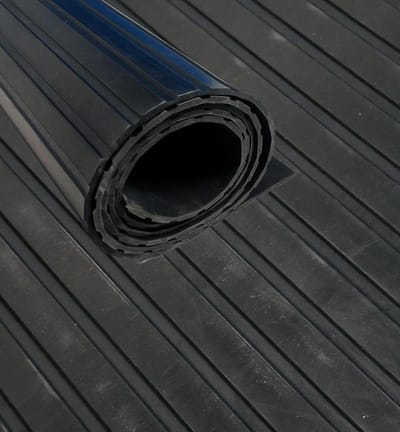 IVOL Rubbermat op Rol breedte 200 cm dikte 4,5 mm Ribbel motief - Per strekkende meter
