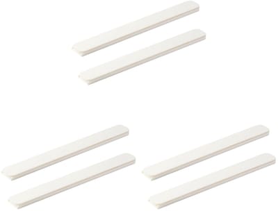 Set van 3 opbergdozen, rails, zelfklevende schuifrails, ladegeleiders voor sluiting, zijmontage met volledig uitschuifbare poten, kaptafel, telescopisch, wit, heupen