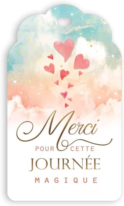 50 Stuks Bedankkaartjes Wit Cadeaulabels voor Feestjes en Geschenken