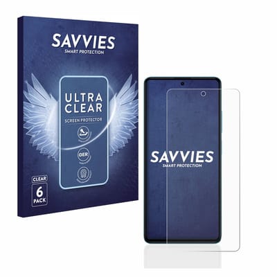 Savvies - Screenprotector voor Xiaomi Poco F5 - Folie Beschermfolie transparant 6 Stuks