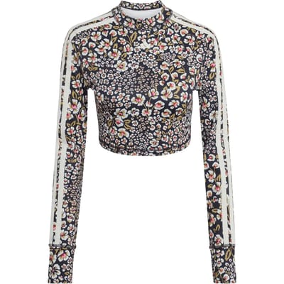 Slim Fit sport-top met bloemmotief